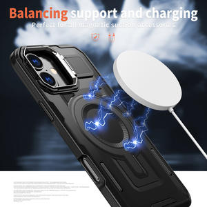 <span class=keywords><strong>Coque</strong></span> de téléphone de protection complète du corps Support magnétique pour caméra en alliage de zinc pour <span class=keywords><strong>iPhone</strong></span> <span class=keywords><strong>14</strong></span> Pro Max Defender Luxury Armor - Product Image 2