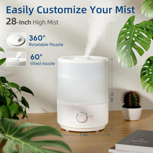 Humidificador Portátil Ultrasónico de 2L con Control de Apagado Automático y Boquilla Giratoria, Ideal para Uso en Casa u Oficina - Product Image 2