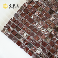 Mosaïque de marbre de forme carrée Rosa Levanto pour la décoration intérieure Carreaux de sol muraux