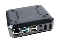 Argon One Raspberry Pi 4 Modelo B Case V2 Carcasa de ABS de metal de aluminio con interruptor de alimentación + ventilador de refrigeración + disipadores de calor para Raspberry Pi 4