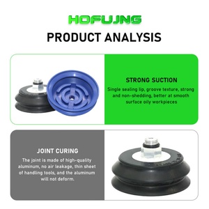 HOFUJNG VAS-VASB Threaded <b>Suction</b> Cup Manufacturer Rubber Vacuum Sucker Ventosas De Silicona with Mold Processing Service - Product Image 4