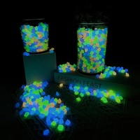 Pierre Lumineuse 0,9-1,3 CM pour Jardin, Aquarium, Décoration Paysagère, Aménagement de Cour, Galet Lumineux, Pierre Lumineuse Nocturne