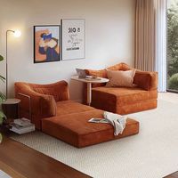 Sofá Cama de Terciopelo Combinable y Plegable para Apartamentos, Sofá Compacto para Sala de Estar, Dormitorio y Unidades de Alquiler 2025