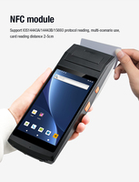 Portable Touch Pos Terminal Système De Stationnement De Voiture Paiement Collection Ticket Imprimante Machine Android PDA Avec Imprimante Thermique