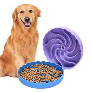 Design antiscivolo lavastoviglie a microonde in Silicone per cuccioli di alimentazione lenta per cani che mangiano lentamente ciotole per cani - Product Image 1