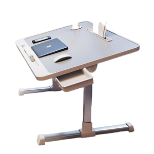 Escritorio Plegable Pequeño <span class=keywords><strong>de</strong></span> Altura Ajustable para Dormitorio, para Estudiantes, para Escribir, Usar Computadora Portátil u Oficina - Product Image 6