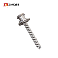 Calentador de Inmersión de Acero Inoxidable con Conexión Roscada de 240V 3KW 6KW, 1-1/4" 1-1/2" para Calderas Industriales de Calentamiento de Agua