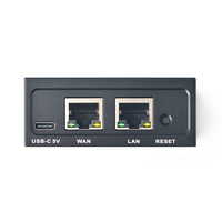 Mini Router Nanopi R4SE OpenWRT con Puertos Ethernet de Doble Gbps, 4GB LPDDR4, 32G EMMC, Basado en el Chip RK3399 para IOT, NAS, Hogar Inteligente