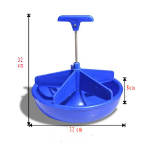 BT Gran Oferta Nuevo Comedero Automático de Plástico Azul 32x32cm para Cría de <span class=keywords><strong>Cerdos</strong></span> <span class=keywords><strong>con</strong></span> Gancho Fácil de Operar 1 Año de Garantía - Product Image 2