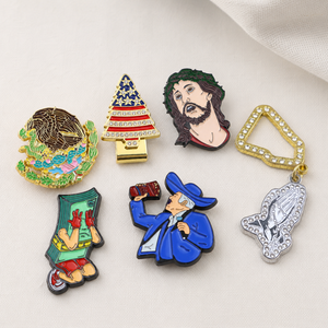 Laser Engrave Wholesale Bulk Magnetic Brim Clip Chain Metal <b>Baseball</b> logo Mexican Badge <b>Cap</b> Lapel Custom Hat Enamel Pins - Product Image 3