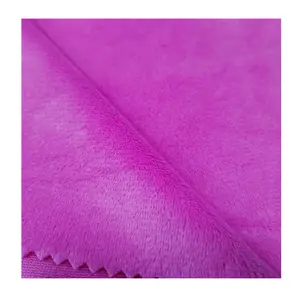 Supplier High Pile Super Soft Brush Plush Velboa Fleece Fabric for Upholstery Blankets Toy