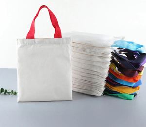 Sacs fourre-tout promotionnels en toile personnalisables avec logo imprimé par sublimation pour le shopping - Product Image 3