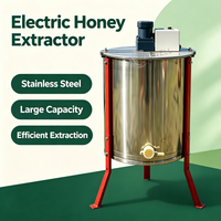 Extracteur de miel électrique Dadant à trois cadres en acier inoxydable épaissi, centrifugeuse séparatrice de miel pour apiculture