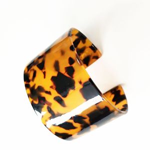 Customized Wholesale New Design Tortoise Acetate <strong>Acrylic</strong> Bracelet with Agate Inlay Unisex Anniversary <strong>Jewelry</strong> - Product Image 2