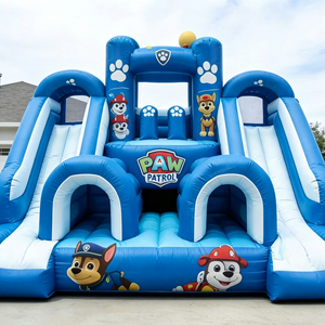 Castello Gonfiabile Winnie the <span class=keywords><strong>Pooh</strong></span> per Bambini, Piccolo Castello Rimbalzante per Famiglie con Scivolo - Taigebao - Attrezzatura per Divertimento - Product Image 1