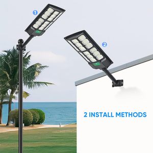 Lampu Jalan surya Guangdong hemat energi sudut lebar lampu jalan surya dengan Sensor gerak kendali jarak jauh lampu banjir taman surya - Product Image 5