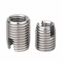 302 Stainless Steel Self Tapping Thread Inserts Slotted Internal External Thread Protectors Metric Right Hand National Standard