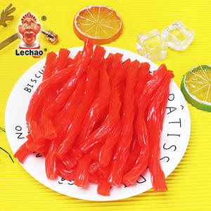 Bonbons torsadés à la réglisse rouge et noire, saveur fruitée, bâtonnets colorés assortis, doux et moelleux, friandises sucrées, fabrication OEM - Product Image 3