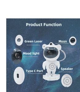 Sao chiếu ánh sáng ban đêm với loa không dây phi hành gia chiếu đầy sao Tinh Vân Trần LED Đèn với bộ đếm thời gian và từ xa - Product Image 3