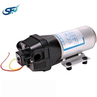 Pompe à diaphragme 24V DC 12LPM 35PSI auto-amorçante avec pressostat intégré pour transfert d'eau pour camping-car, caravane, bateau, purificateur RO
