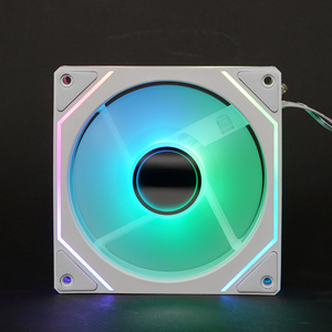 Ventilateur de boîtier PC 120 mm ARGB, <span class=keywords><strong>refroidisseur</strong></span> silencieux avec dissipateur thermique en cuivre, roulement fluide, design miroir infini, 1200 tr/min - Product Image 4