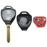 Xhorse XKTO25EN 2nd Generation Wire 2 Buttons Remote Key with Uncut Blade Replacement for Car Key Fob Housing