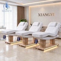 Table de massage électrique incurvée pour esthéticienne, lit de spa facial, lit de beauté pour salon de beauté