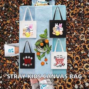 Sac en toile tendance style 5 étoiles Stray Kids pour la vie quotidienne – Vente en gros - Product Image 2