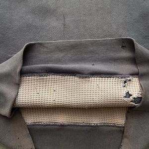 Fabricants de sweats à capuche courts en coton, patchwork bicolore, vintage, délavé, effet soleil, délavé à l'acide, sweats à capuche pour hommes - Product Image 5