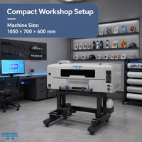 Nouvelle imprimante UV DTF industrielle semi-automatique de 30 cm avec 3 têtes XP600, machine d'impression d'étiquettes en cristal, Ethernet, multicolore