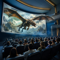 Salle d'exposition numérique immersive haute définition pour musées, mur vidéo 3D écologique, écran LED 3D intérieur