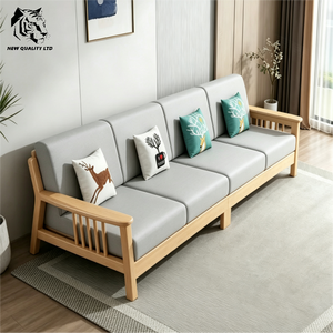 Sofá de tela de fábrica a buen precio, personalizable, en stock, listo para enviar, nuevo sofá seccional de madera para sala de estar, muebles de moda. - Product Image 3