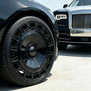 Jantes en alliage d'aluminium forgé 6061 noires de 18 à 24 pouces 5x112 5x120 adaptées aux Rolls Royce Ghost Phantom Cullinan Bespoke - Product Image 2