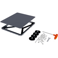 Kit de montage magnétique 2-en-1 en alliage d'aluminium + coque pour Starlink Mini avec coque en PC haute résistance pour voiture