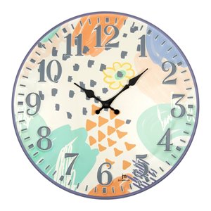 Wall <b>Clock</b> (40cm) Colors JUSTAMINUTE Multicolor 21557 - Product Image 1
