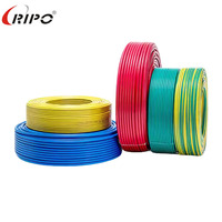 Hochwertiger 1,0mm 2,0mm 2,5mm elektrischer Draht CCA Rot Grün Farbe Kupfer leiter mit PVC-Isolierung 100m pro Rolle