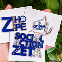 Épinglette personnalisable en métal plaqué or 45 mm avec logo mignon motif lune, émail dur, sérigraphie, style animalier, objet de collection artistique