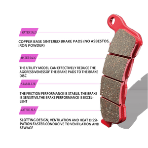Pièces de freins de moto plaquettes de frein pour Yamaha FZ6 <span class=keywords><strong>FZ8</strong></span> Fazer 8 YZF600 R6 YZF R6S YZF R1 MT07 MT09 plaquettes de friction de moto FA220 - Product Image 6
