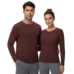 Camiseta Unisex de Manga Larga con Cuello Redondo, Corte Regular, Tejido de Algodón, Estilo Casual - Product Image 1