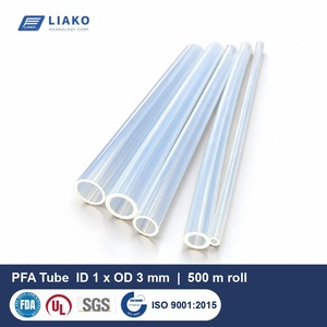 ท่อ PFA ขนาด 1x3 มม. ความบริสุทธิ์สูง ความยาว 500 ม. แบบม้วน -70 ถึง 260 องศาเซลเซียส เกรด FDA สำหรับสายการผลิตสารเคมีในอุตสาหกรรมเซมิคอนดักเตอร์ - Product Image 1