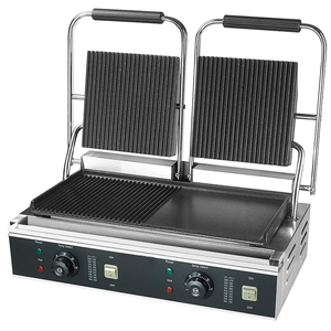 Thương MạI Đôi Panini liên hệ với nướng thép không gỉ thiết bị nhà bếp cho bánh sandwich thực phẩm nấu ăn máy - Product Image 1
