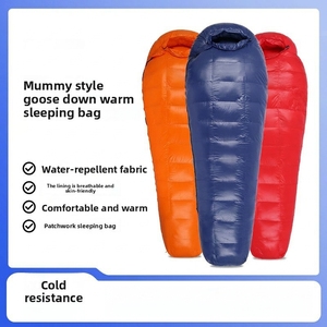 Sacs <span class=keywords><strong>de</strong></span> <span class=keywords><strong>couchage</strong></span> en duvet d'oie TopPeak Mountain Dream, <span class=keywords><strong>ultra</strong></span>-légers, chauds et résistants au <span class=keywords><strong>froid</strong></span>, pour l'extérieur, 210 cm, style momie, peuvent être assemblés - Product Image 3