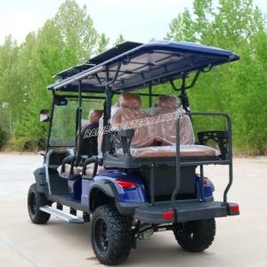 Voiturette de golf électrique <span class=keywords><strong>6</strong></span> places, personnalisée au Royaume-Uni, avec batterie au plomb sans entretien, moteur 5-7,5 kW, autonomie 70-90 km, en promotion - Product Image 4