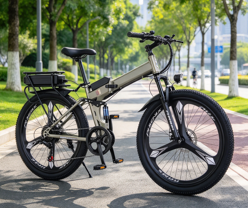 Foldable Electric Mountain Bike High Carbon Steel Brushless 36V 400W ...