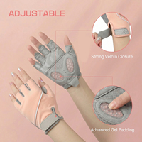 Gants de fitness MKAS pour la musculation, gants de musculation pour hommes et femmes, respirants, antidérapants, demi-doigts, avec support pour les poignets