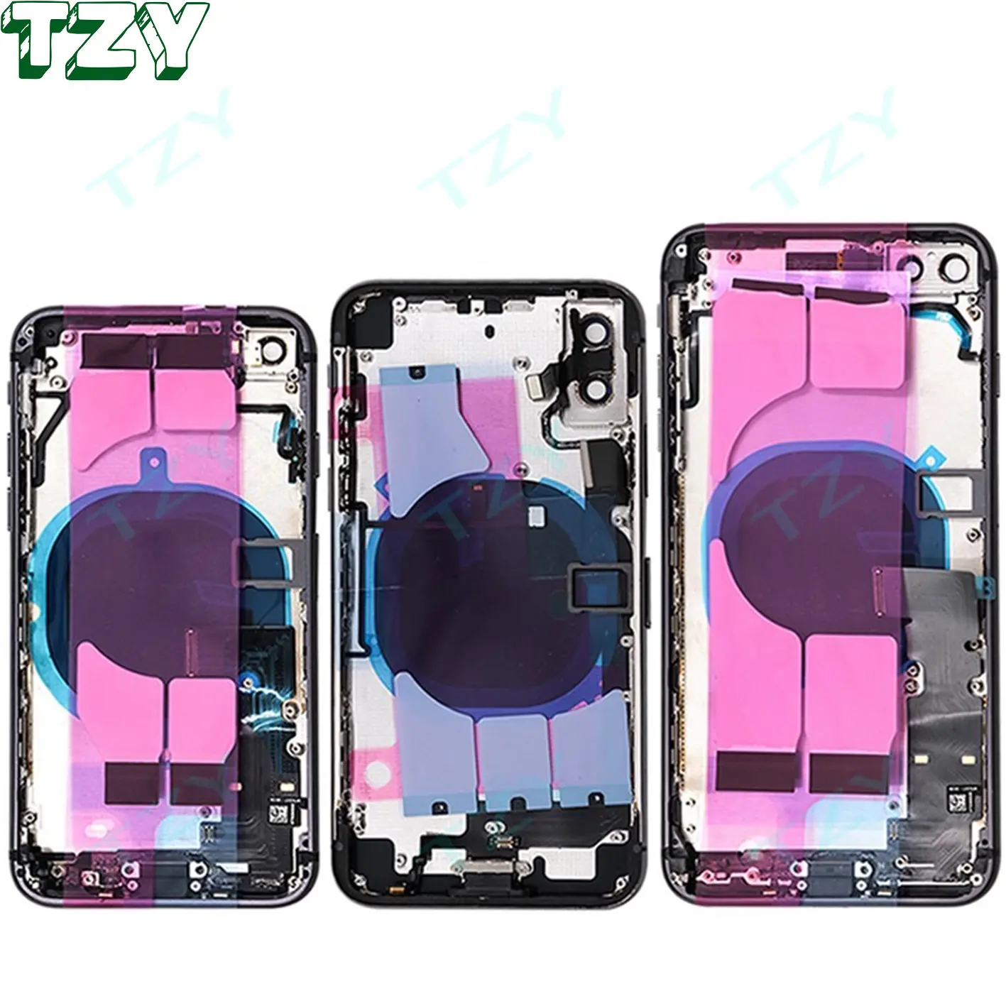 Full Battery cover Housing For Apple iphone 7G 7PLUS 8G 8PLUS X XR XS XSMAX Back cover With Flex Cable Middle Frame Chassis