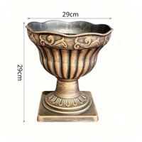 Pots à lotus en plastique à arrosage automatique, design imitation bois pour cours et balcons, vente en gros, directement de l'usine
