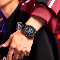 Montre à quartz pour homme avec cadran ajouré
