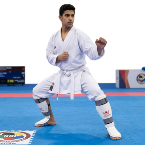Protectores de Espinilla y Empeine para Artes Marciales - Protectores de Piernas de Cobertura Completa para Karate y Taekwondo, Equipo de Sparring - Product Image 3