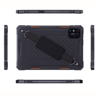 Tablet PC Tangguh 11 Inci Android 14 8+128GB FHD IP68 5G Termurah dengan NFC Handstrap Tablet Industri dengan Pemindai Barcode 2D QR
